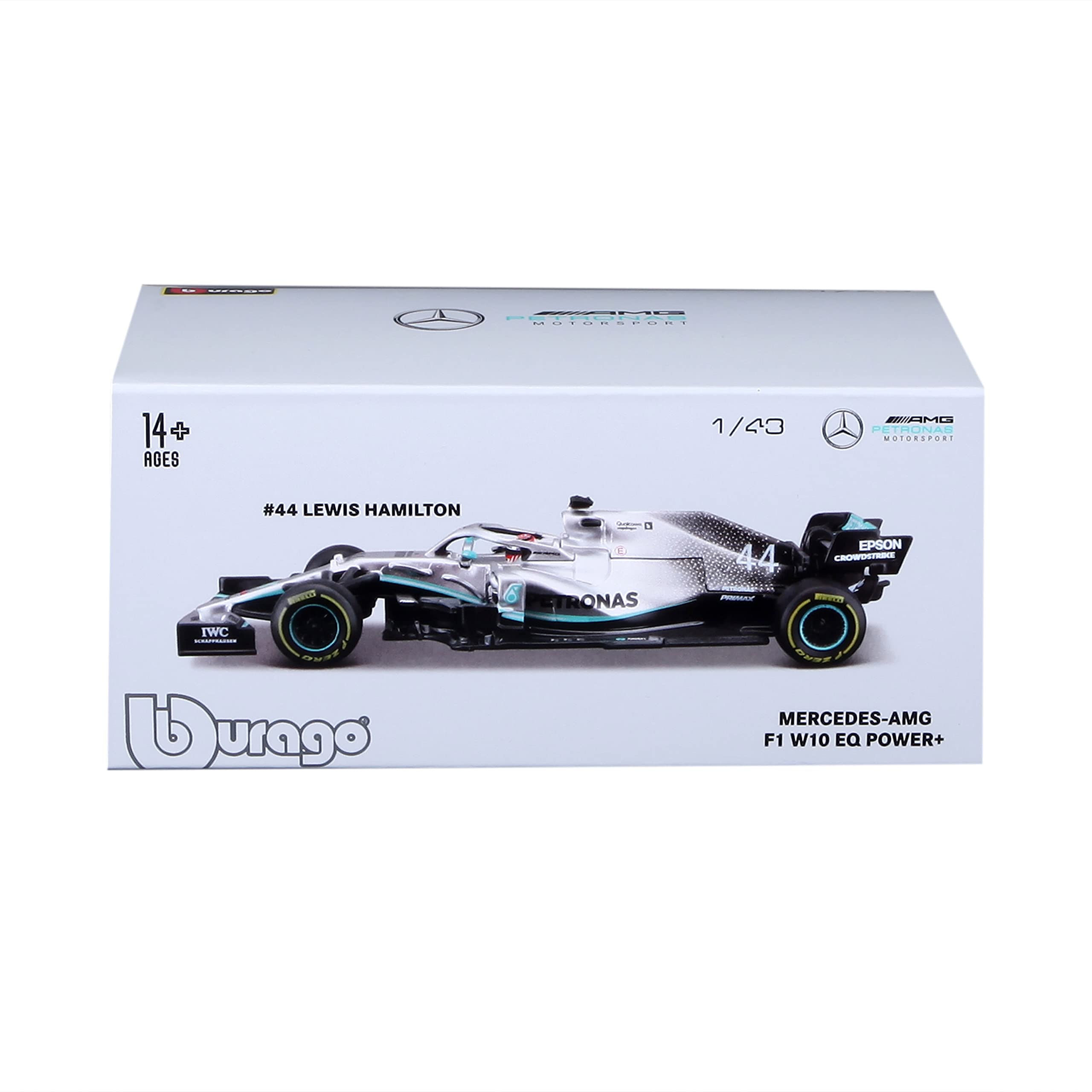 Amazon.com: 1:43 F1 Mercedes AMG Petronas W10 EQ Power+ con HEMLET